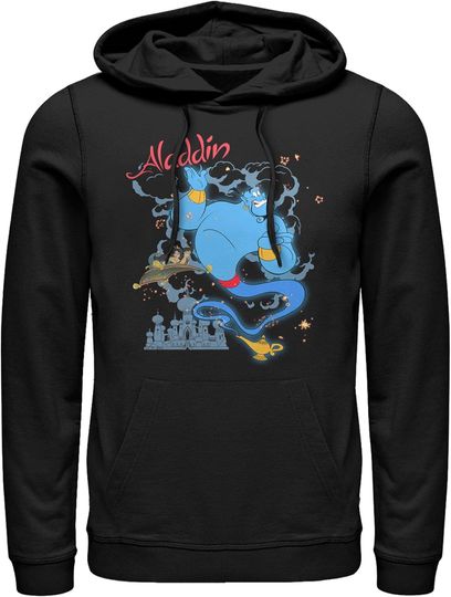 Discover Fifth Sun Men's Aladdin Genie Agrabah Arrival Pull Over Hoodie