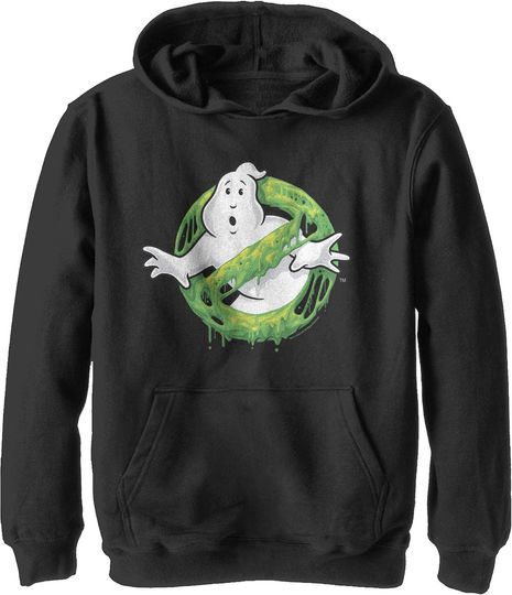 Fifth Sun Boy's Ghostbusters Slime Logo Pull Over Hoodie