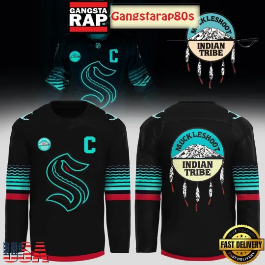 Discover Personalized Seattle Kraken Muckleshoot Indian Tribe Hockey Shirt Printed Gift