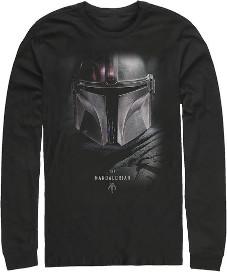 Men's Star Wars: The Mandalorian Bounty Hunter Shadow Long Sleeve Shirt