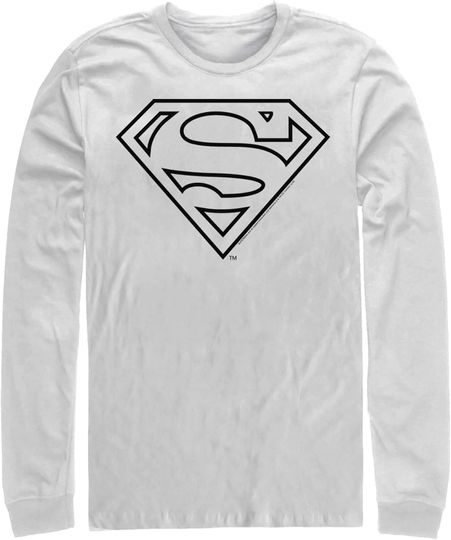 Fifth Sun Men's Superman Logo Sleek Long Sleeve Shirt