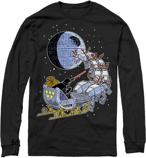Men's Star Wars Millennium Falcon Battle Long Sleeve Shirt