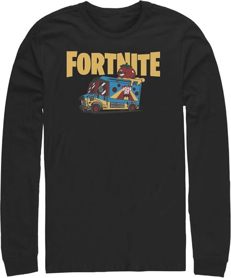 Discover Fifth Sun Men's Fortnite Uncle Pete's Pizza Pit Long Sleeve Shirt