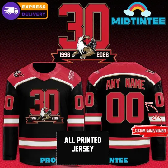 Discover Personalized Grand Rapids Griffins 30th Anniversary Celebrations Hockey Shirt