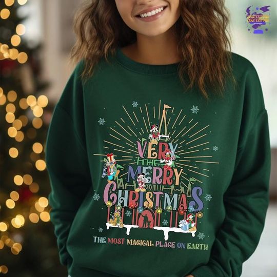 Discover Mickey's Very Merry Christmas Party 2025 Comfort Colors Shirt, Mickey And Friends Christmas Shirt, Christmas Matching Trip, Xmas Group Shirt