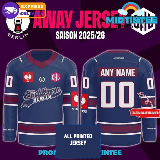 Discover Personalized Eisbären Berlin Saison 2025/2026 Home Hockey Shirt Unisex All Print