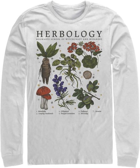 Men's Harry Potter Hogwarts Herbology Long Sleeve Shirt