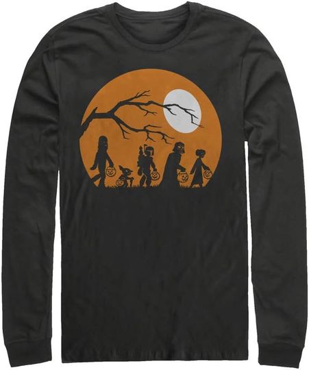 Discover Men's Star Wars Halloween Characters Trick or Treat Long Sleeve Shirt