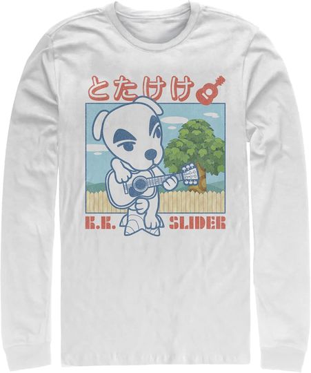 Discover Men's Nintendo Totakeke K.K. Slider Guitar Long Sleeve Shirt