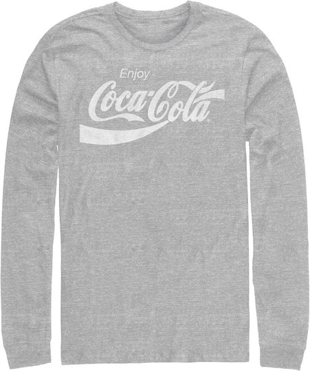 Discover Men's Coca Cola Distressed Enjoy Long Sleeve Shirt