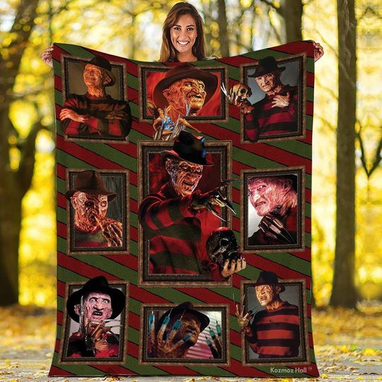 Nightmare On Elm Street Fleece Blanket, Freddy Krueger Blanket