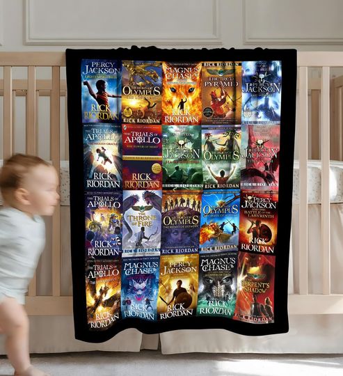 Percy Jackson Camp Half Blood Fleece Blanket, Rick Riordan Bookish Blanket
