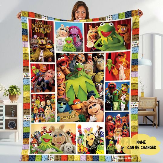 Personalized The Muppet Christmas Carol Fleece Blanket, The Muppet Lovers Blanket