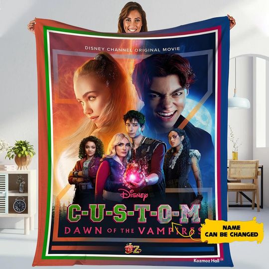 Personalized Disneyland Zombies 4 Blanket, Dawn Of The Vampires Blanket