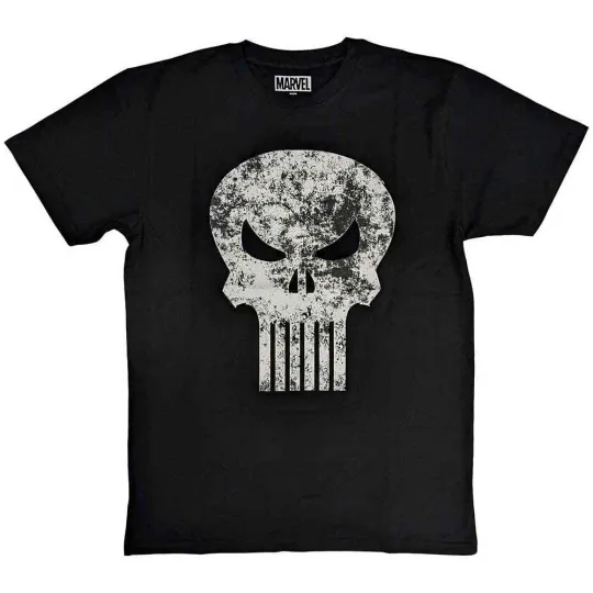 Marvel Comics Punisher Distressed Logo Unisex T-Shirt