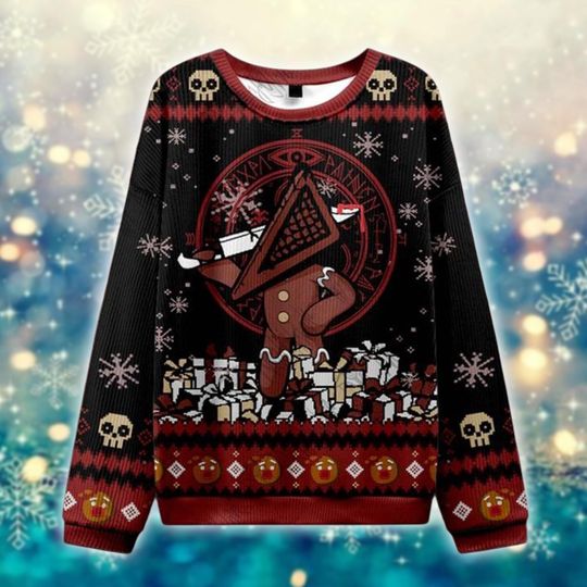 Discover Gingerbread Monster Sweater, Horror Christmas Cookie Shirt, Scary Holiday Gift, Dark Xmas Outfit, Funny Creepy Winter Sweater