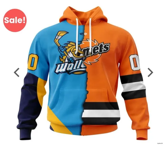 Personalized Toledo Walleye x Fort Wayne Komets Hoodie Hockey Team Apparel