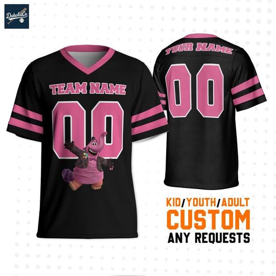 Discover Personalized Disney Inside Out Bing Bong Football Jersey for Adults and Kids