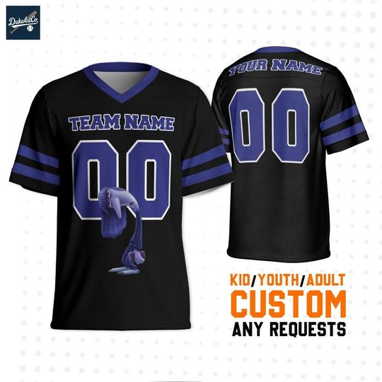 Discover Personalized Disney Inside Out Ennui Football Jersey for Adults and Kids