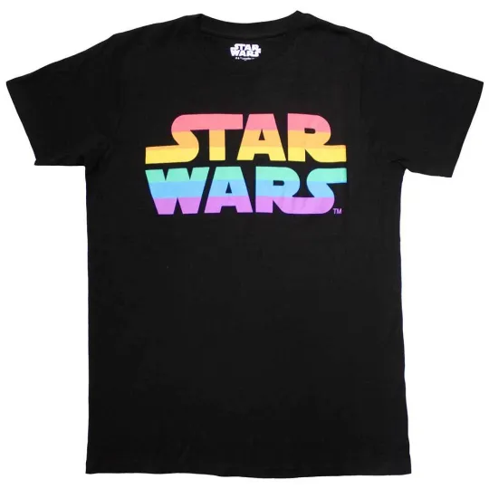 Discover Star Wars Unisex Rainbow Logo T-Shirt
