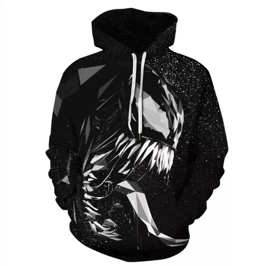 Discover Venom 3D Print Hoodie Pullover Men Women Casual Pullover Tops