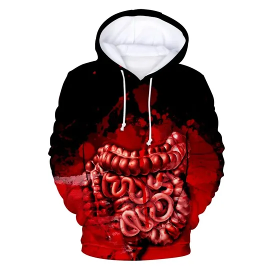 Discover Skeleton Skull 3D Print Hoodie Halloween1