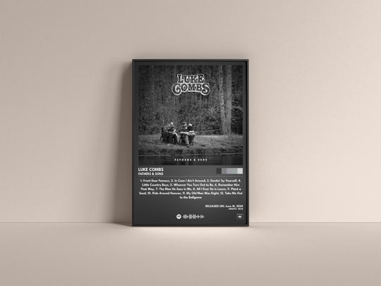 Discover Lukee Comb Fathers & Sons Poster, Lukee Comb Fathers and Sons Gift Poster, Lukee Comb Album High Quality, Digital Poster, Music Poster