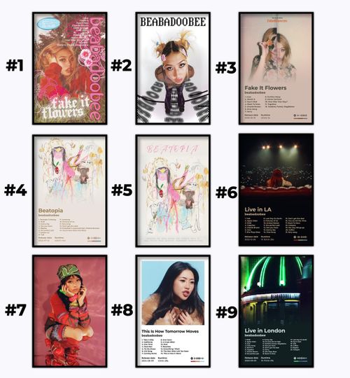 Discover 9+Custom BeaBaDooBee music art poster, album poster, Canvas Poster, HD Poster print, music fan art, Art Collectibles, Home decoration