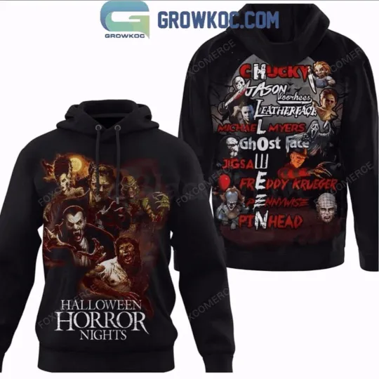 Discover Halloween HN Villains Puzzle Hoodie