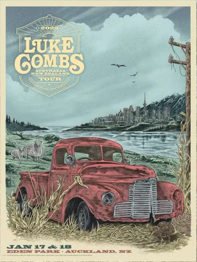 Discover Poster Lukee Comb in Auckland, NZ on Jan 1-18, 2025 Tour Poster, gift for fans