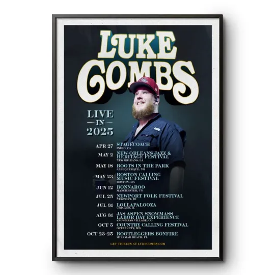 Discover Lukee Comb Tour 2025 Music Poster