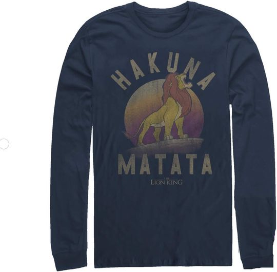 Discover Men's Lion King Simba Hakuna Matata Long Sleeve Shirt