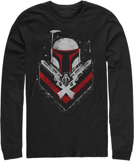 Discover Men's Star Wars Boba Fett No Threats Only Promises Long Sleeve Shirt