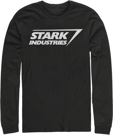 Men's Marvel Stark Industries Iron Man Logo Long Sleeve Shirt