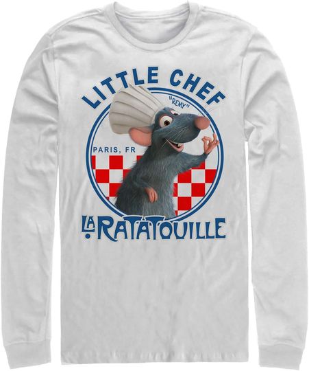 Discover Men's Ratatouille Little Chef Remy Circle Long Sleeve Shirt