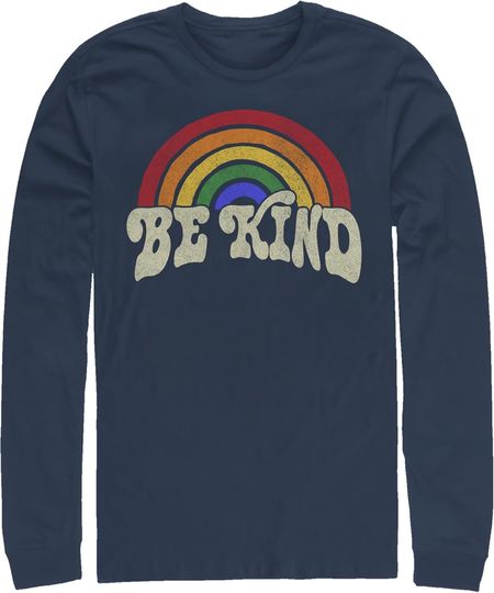 Discover Men's Lost Gods Colorful Be Kind Long Sleeve Shirt