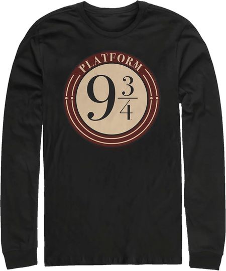 Men's Harry Potter Platform 9 3/4 Logo Long Sleeve Shirt