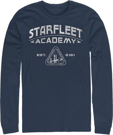 Discover Men's startrek2020 Starfleet Academy 2161 Long Sleeve Shirt