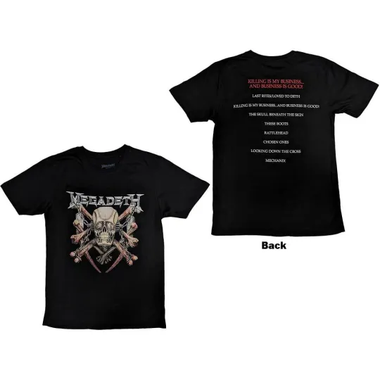 Megadeth Unisex T-Shirt Killing Biz Double Sided