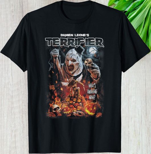 Terrifier Art Clown Halloween Shirt, Movie Custom Gift For Halloween and Terror Fans, Personalized Graphic Tee Vintage Horror Unisex T-Shirt