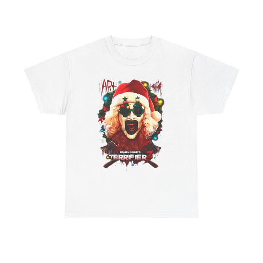 Terrifier 3 Shirt, Horror Movie Graphic Tee, Unisex Holiday Halloween Christmas, ArttheClown