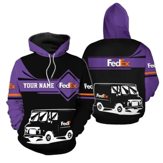 Discover Personalized Fedex Custom Full Print 3D Hoodie Size S-5XL