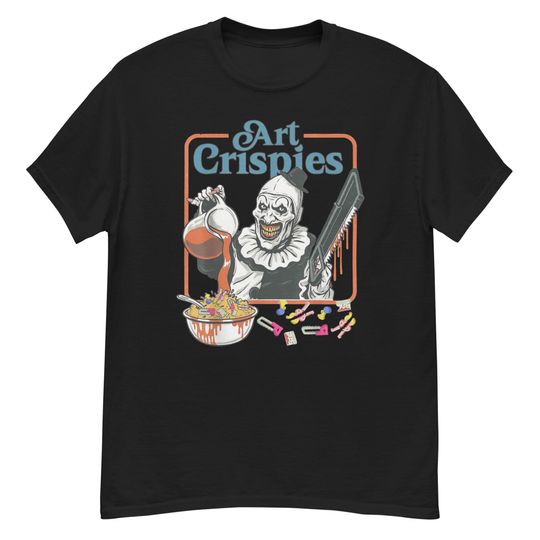 Art Crispies Horror T-Shirt, Creepy Circus Graphic Tee, Scary Clown Halloween Shirt, Terrifier T-Shirt, Halloween Shirt