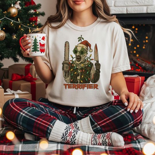 Terrifier Holiday T-Shirt: Horror Movie Fan Gift, Halloween Christmas Tee