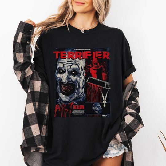 Terrifier Shirt, Terrifier, Vintage Clown, Art the Clown, Horror Movie Gift, Halloween shirt, terrifier gift