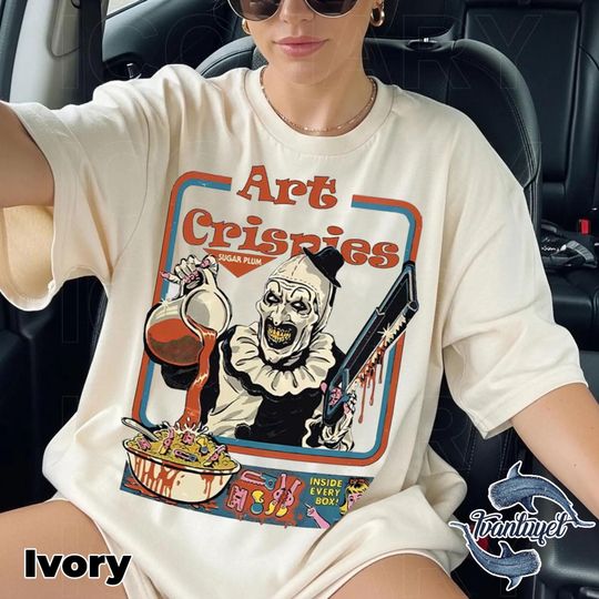 Art The Clown Terrifier Shirt, Scary Horror Clown Shirt, Scary Movie Horror Halloween Creepy Heart Hands Tee, Slasher Fan Gift Love Art