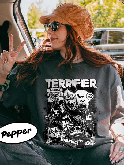 Vintage Terrifier Halloween Shirt, Art the Clown Shirt, Killer Clown Movie Shirt, Horror Movie Characters Shirt, Slasher Film Shirt