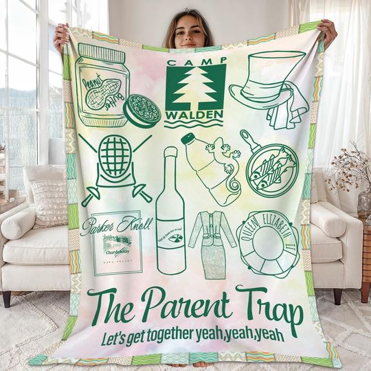 Discover Camp Walden Fleece Blanket, The Parent Trap Blanket, Camp Walden Fencing Club