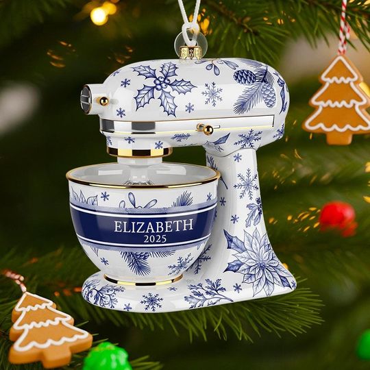 Discover Personalized Baking Mixer Christmas Ornament, Acrylic Baking Ornament for Her, Baker Gifts, Christmas Tree Ornament, Gift for Grandma