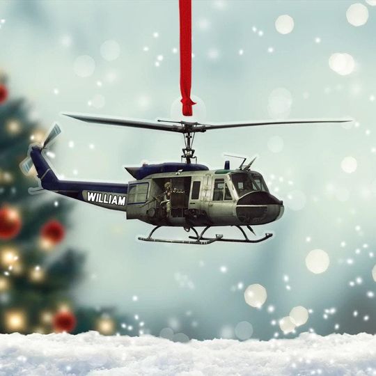 Discover Personalized Veteran Ornament, Veteran Helicopter Ornament, Gift Veteran, Christmas Gift Christmas Tree Decor